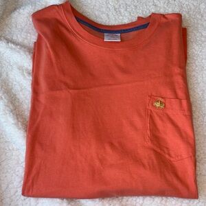 Orange Brooks Brothers Short Sleeve T shirt